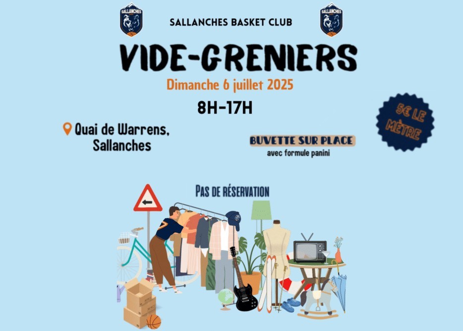 Vide grenier du basket club de Sallanches Sallanches