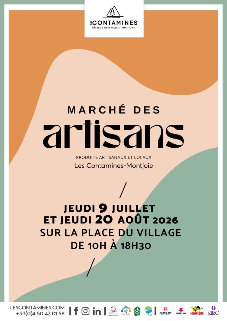 Marché des artisans Les Contamines Montjoie