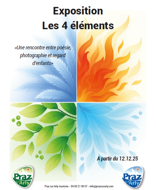 Exposition Les 4 éléments Praz sur Arly