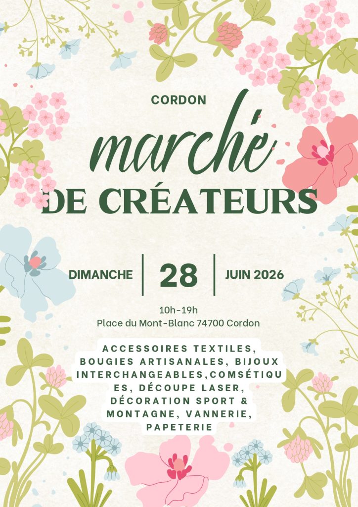 Marché de créateurs Cordon