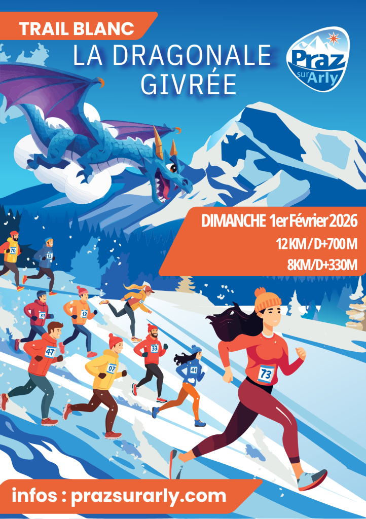 La Dragonale givrée trail blanc Praz sur Arly