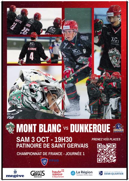 Match Hockey club Les Yétis Mont Blanc Saint Gervais les Bains