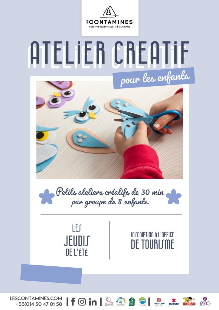 Atelier créatif pour les enfants Les Contamines Montjoie