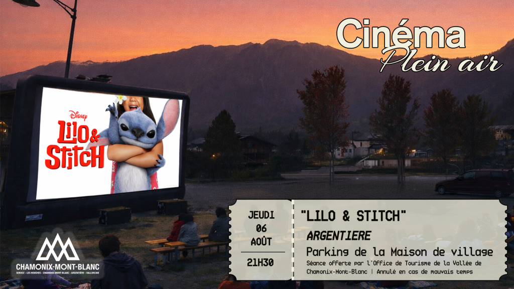 Ciné plein air « Lilo et Stitch » Argentière