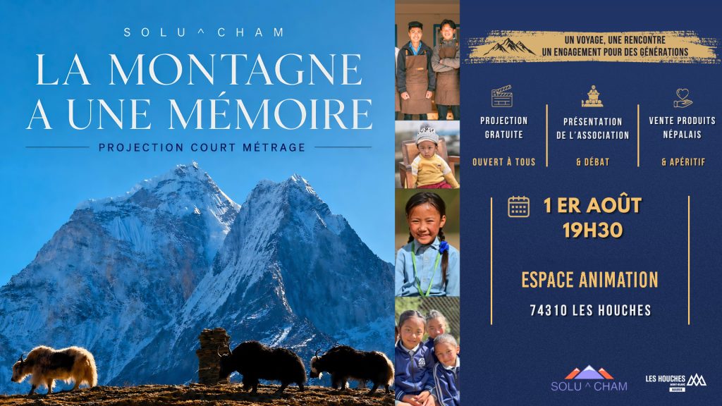 Projection La Montagne a une Mémoire Les Houches