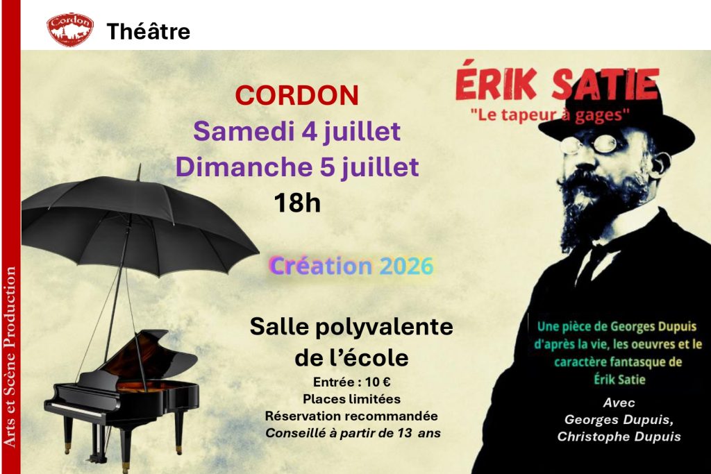 Erik Satie Le tapeur à gages pièce de théatre Cordon
