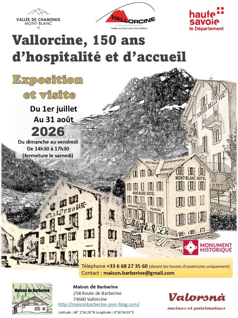 Exposition "150 ans d'hospitalité et d'accueil" Vallorcine