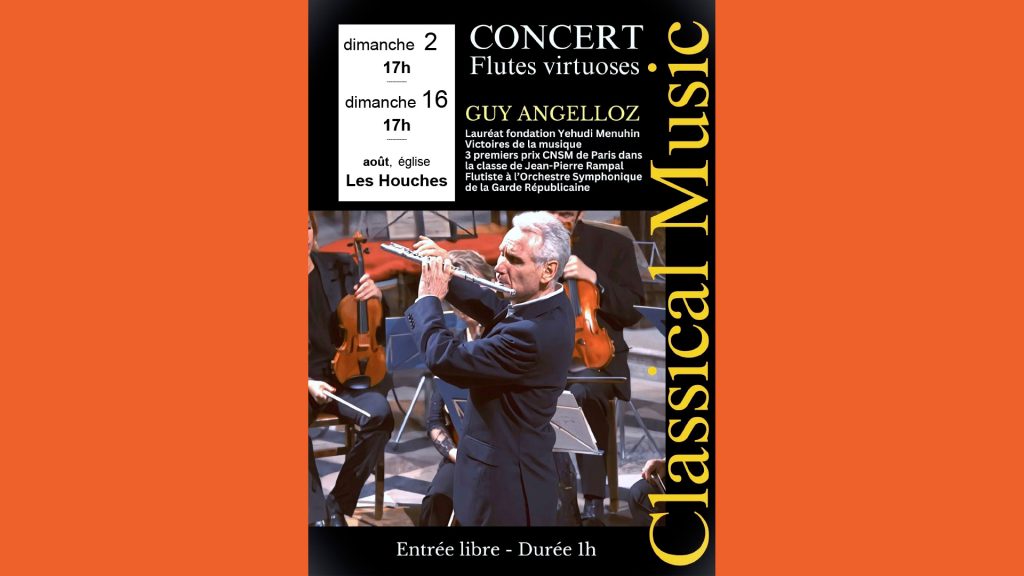 Concert de flûtes virtuoses Guy Angelloz Les Houches