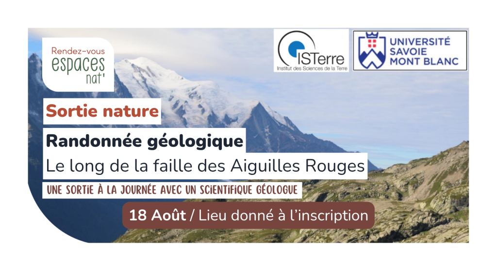 Sortie nature Randonnée géologique le long de la faille des Aiguilles Rouges Vallorcine