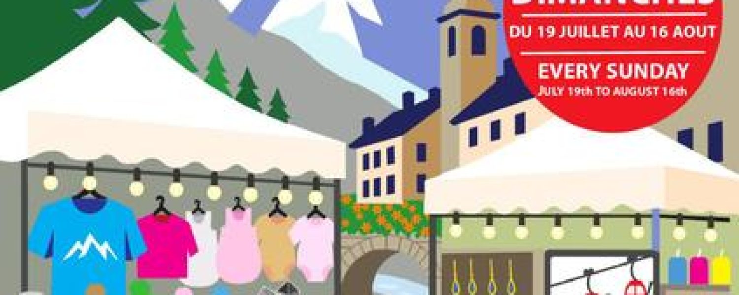 Marché artisanal Chamonix Mont Blanc