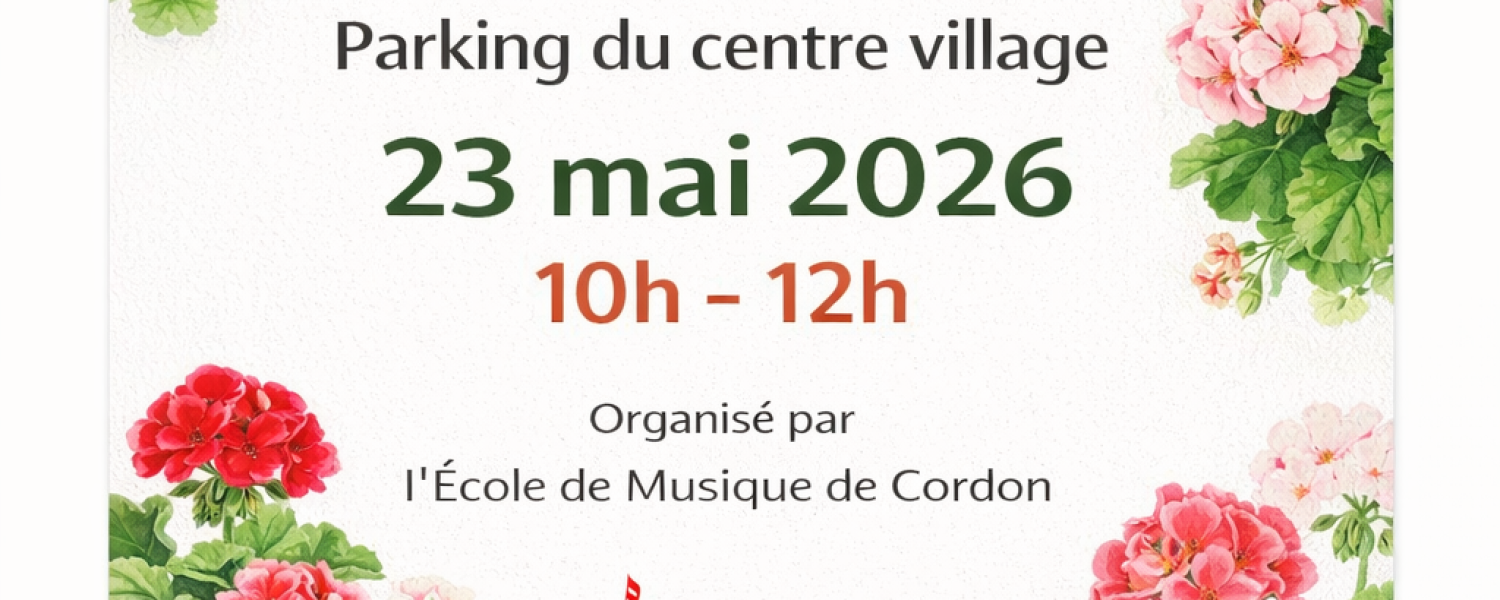 Marché aux fleurs Cordon
