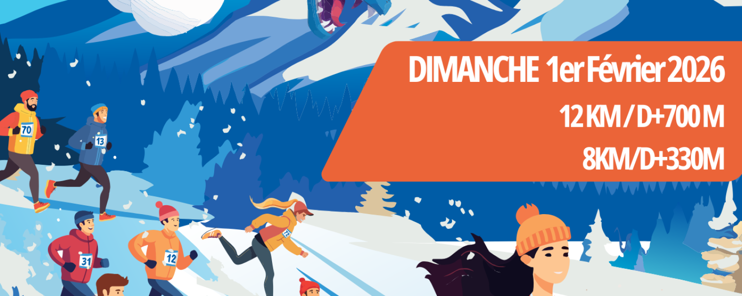 La Dragonale givrée trail blanc Praz sur Arly
