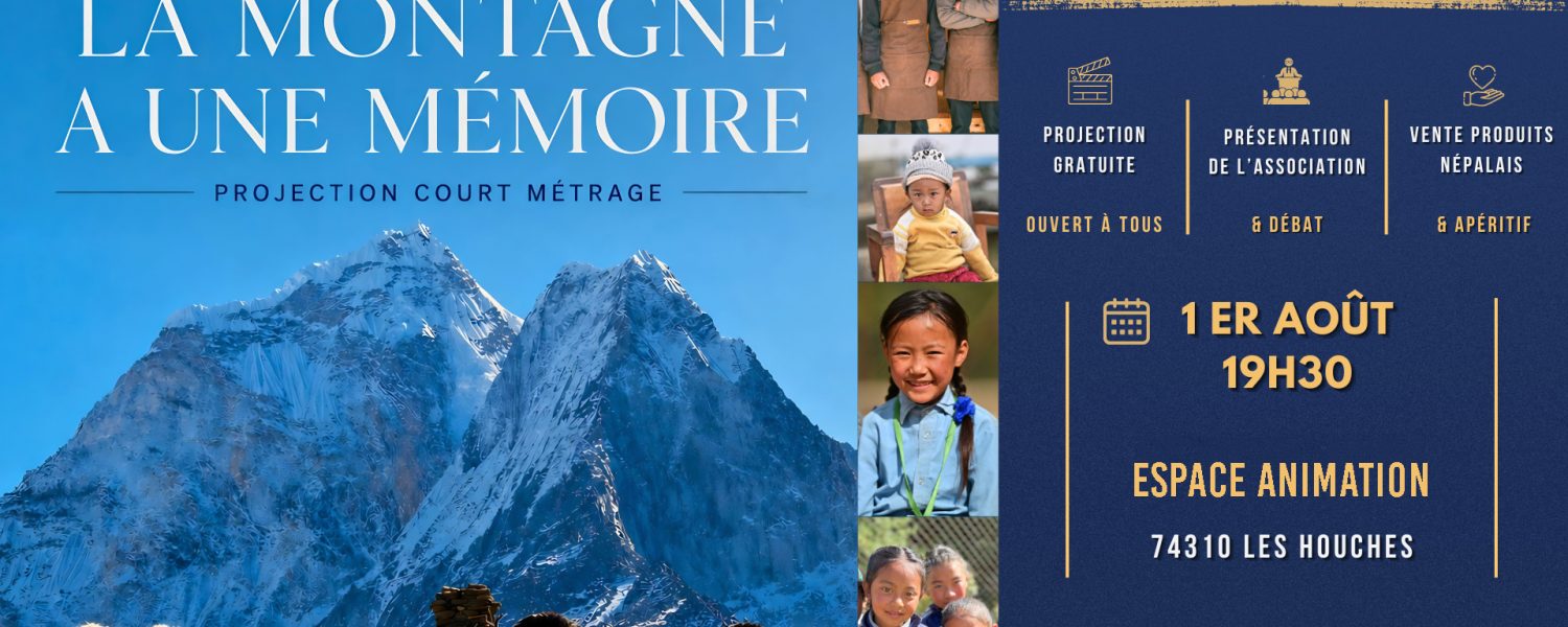Projection La Montagne a une Mémoire Les Houches