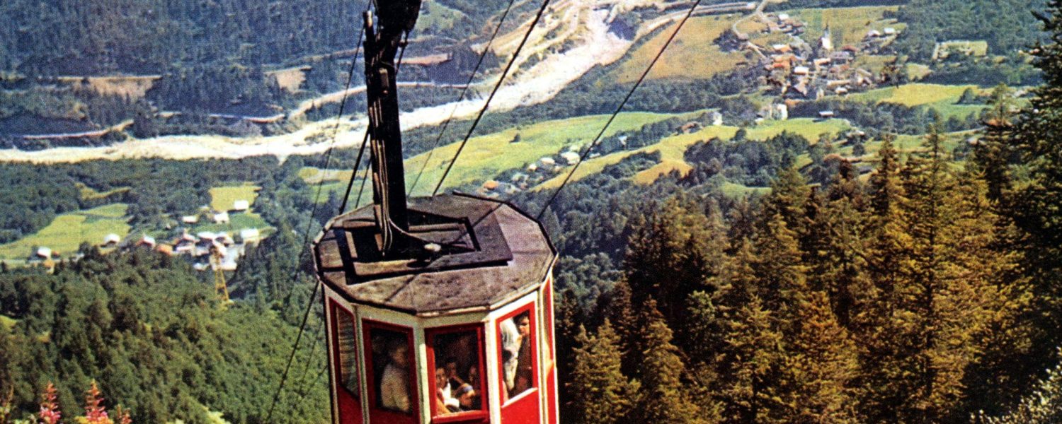 Cabine originelle du téléphérique