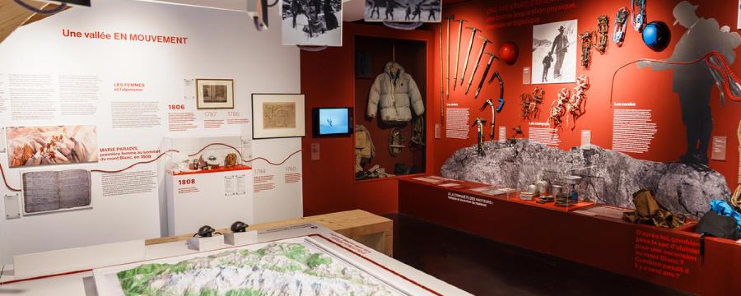 Exposition permanente " Le Mont Blanc, côté Val Montjoie" Saint Gervais les Bains