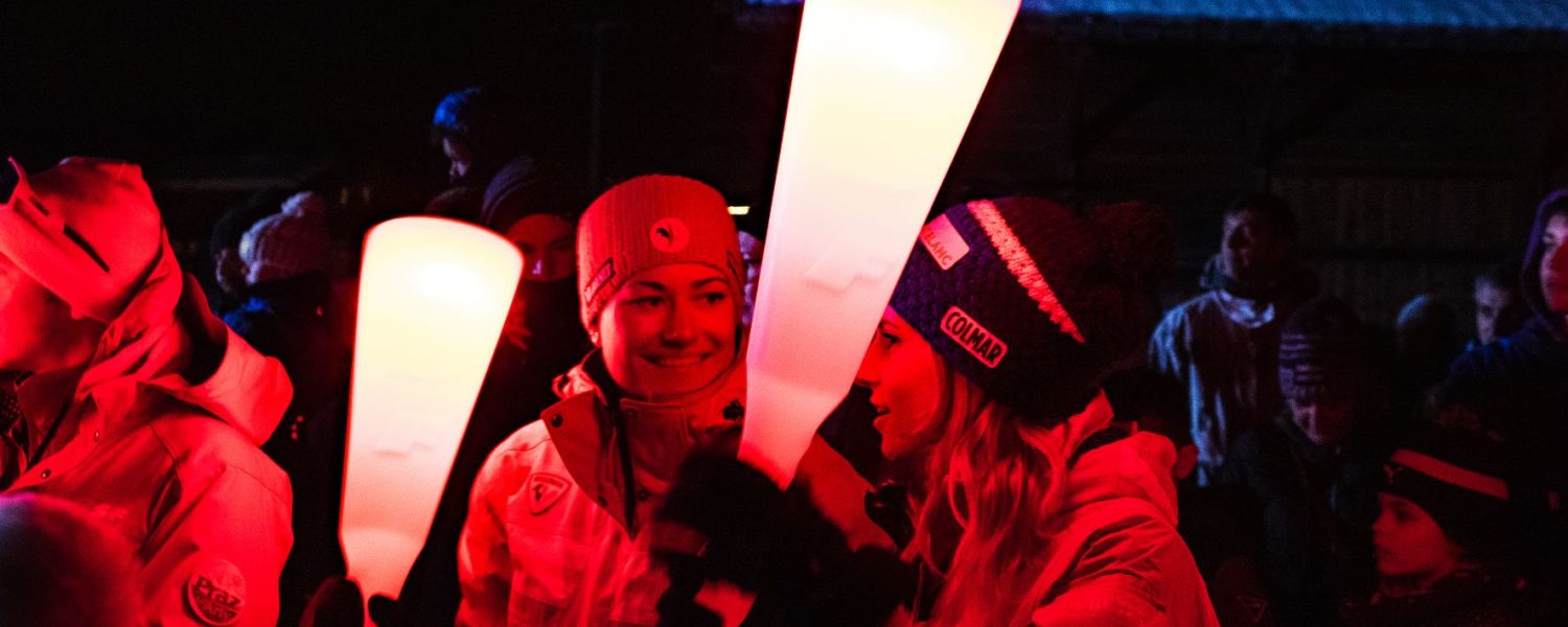 Descente aux flambeaux de Praz sur Arly
