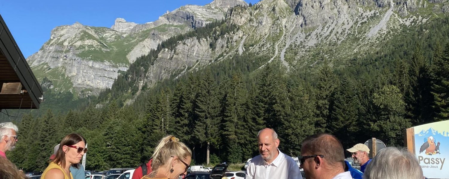 Pot d'accueil à Plaine Joux Passy