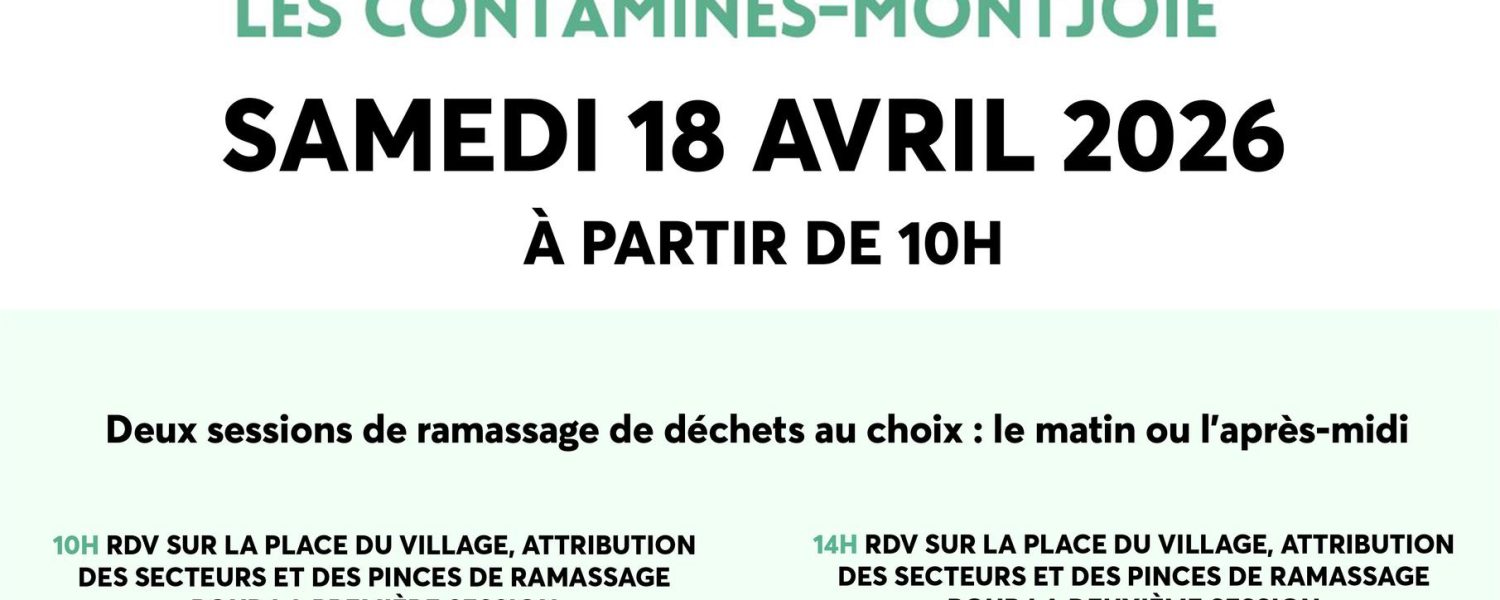 Journée propreté des Contamines Montjoie Les Contamines Montjoie
