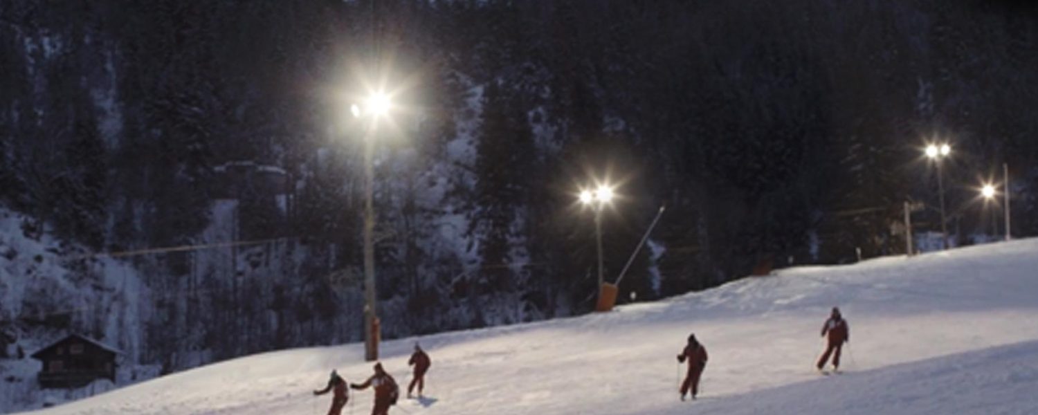 Nocturne ski alpin les Contamines