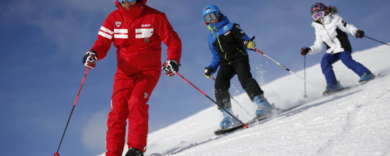 Cours de ski avec l'ESF