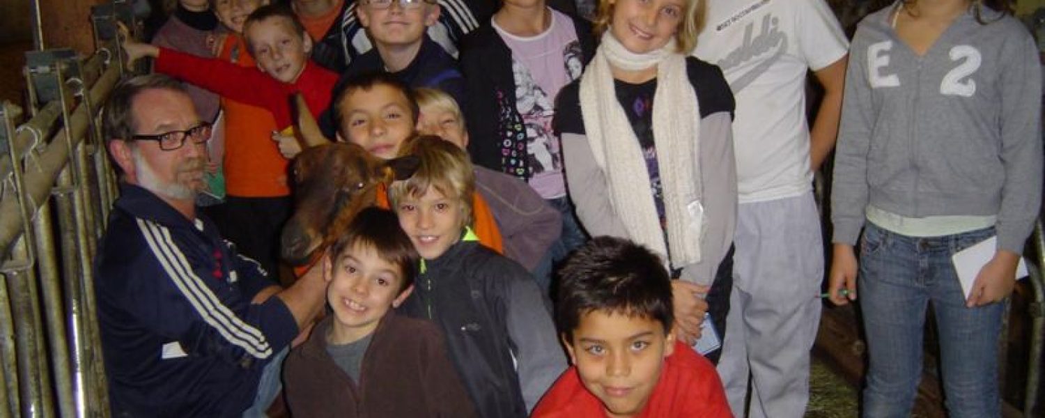 une classe en visite